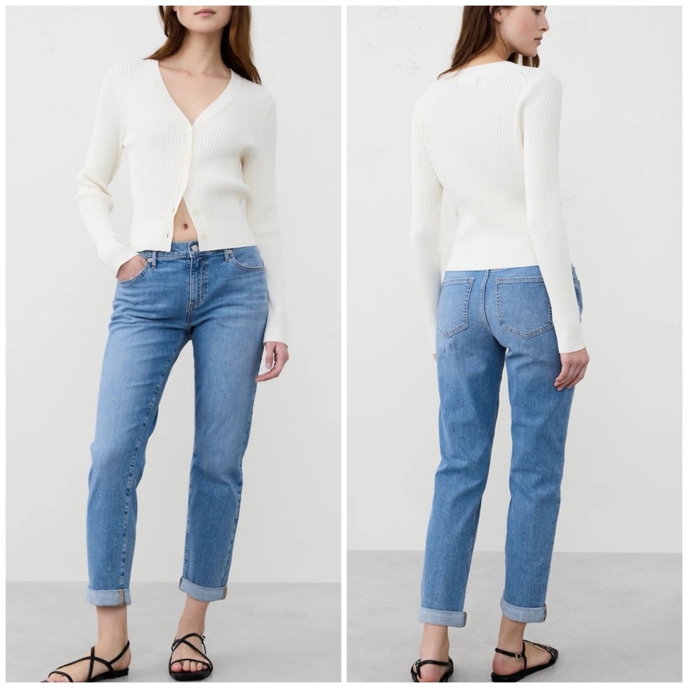 Banana Republic Girlfriend jeans with stretch Straight leg jeans Size 27
